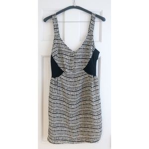 Bar III Lace Back Print Dress